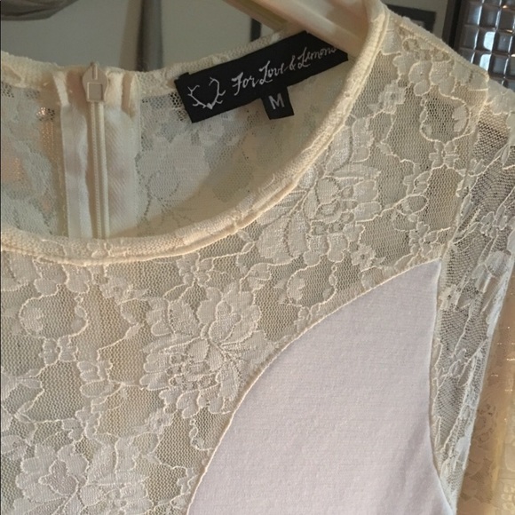 For Love and Lemons Tarot/Lulu White Lace Dress - Picture 4 of 5